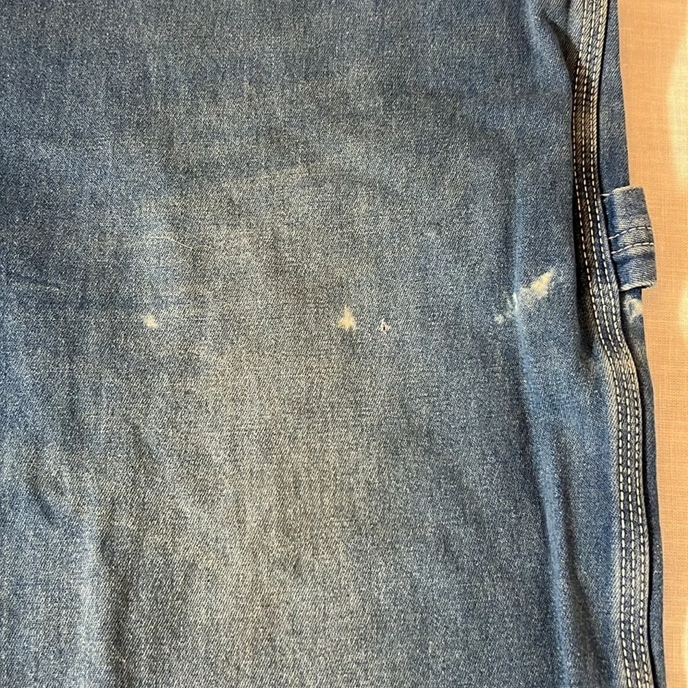 🌞 Liberty vintage blue distressed carpenter overalls utility pick apair men 49”w